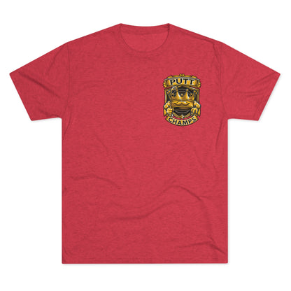 PUTT CHAMPS (Small Logo) - PREMIUM SOFT - Unisex Tri-Blend Crew Tee (Next Level 6010)