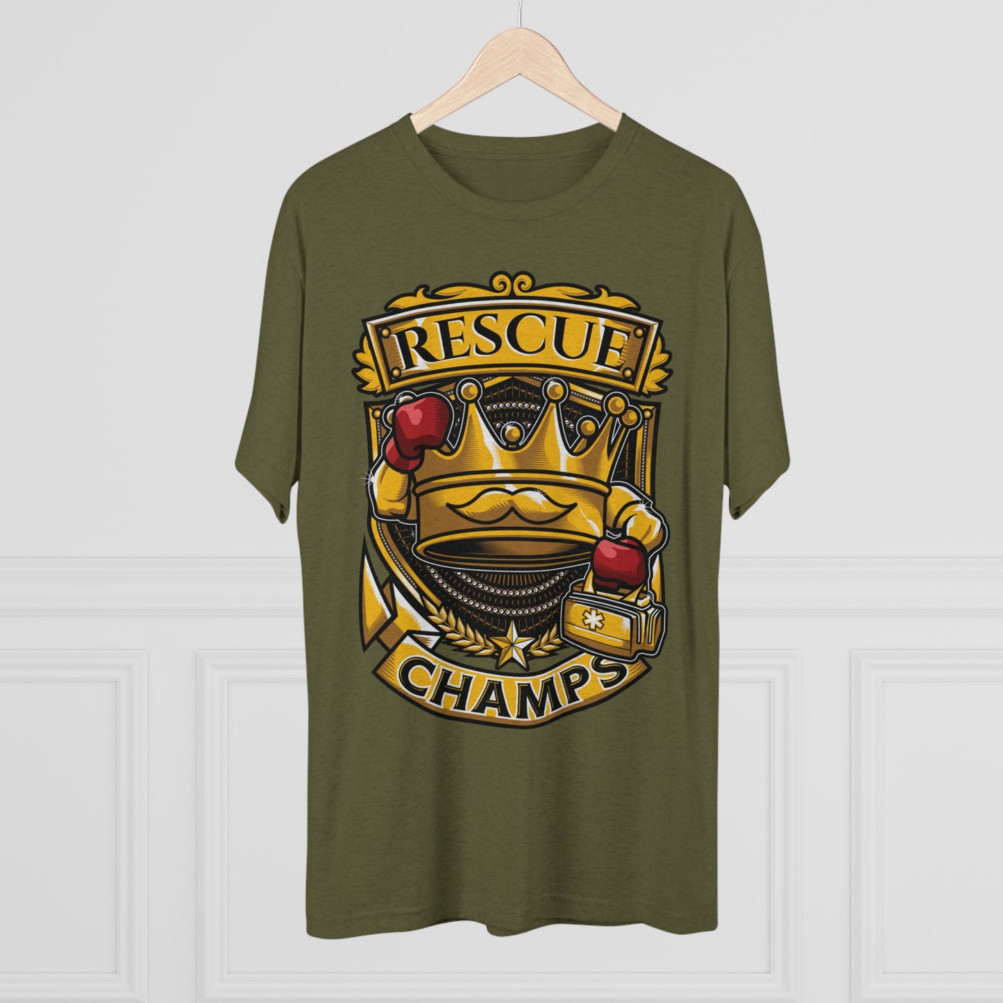 RESCUE CHAMPS  - PREMIUM SOFT - Unisex Tri-Blend Crew Tee (Next Level 6010)