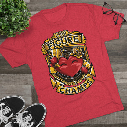 IFBB FIGURE CHAMPS  - PREMIUM SOFT - Unisex Tri-Blend Crew Tee (Next Level 6010)