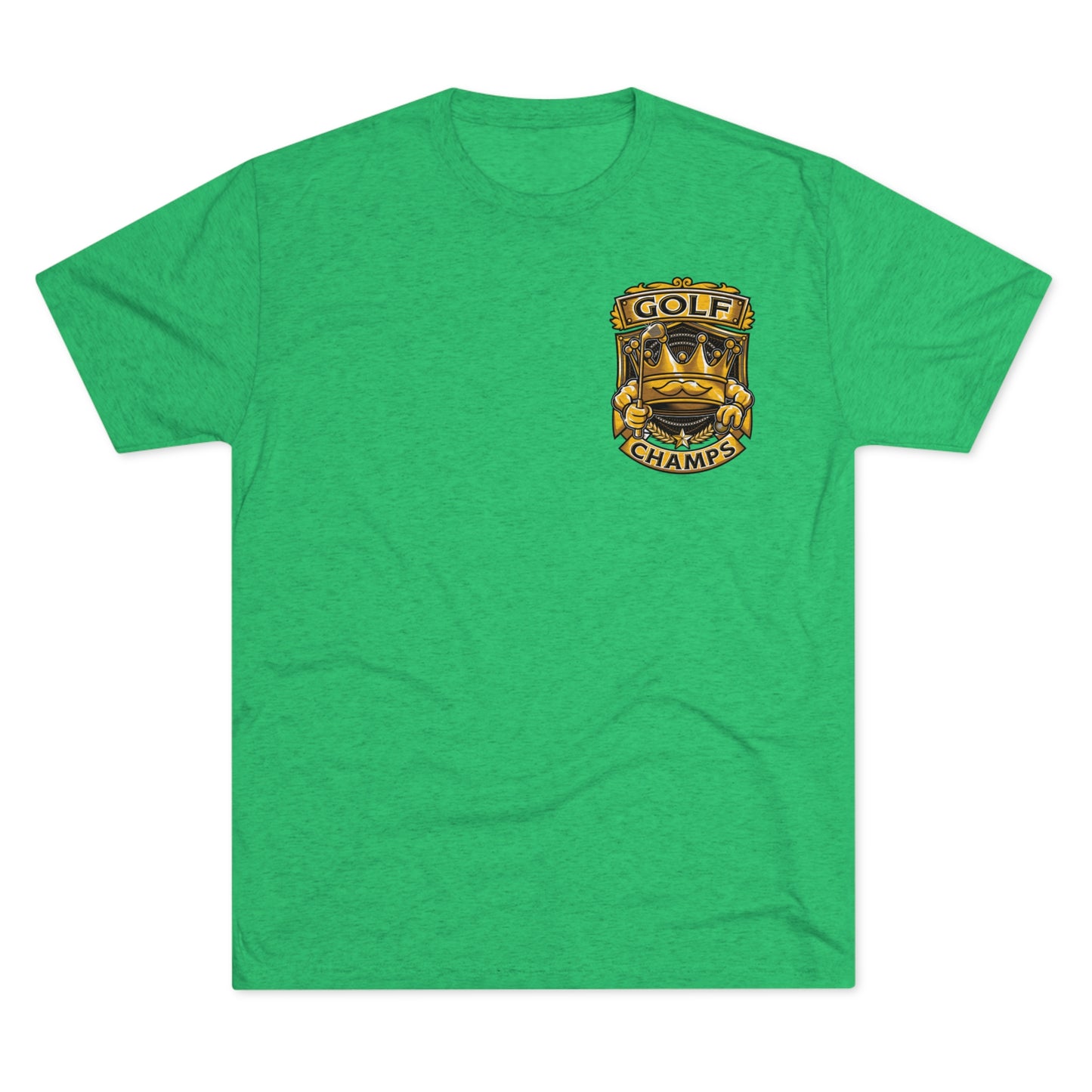 GOLF CHAMPS (Small Logo)  - PREMIUM SOFT - Unisex Tri-Blend Crew Tee (Next Level 6010)