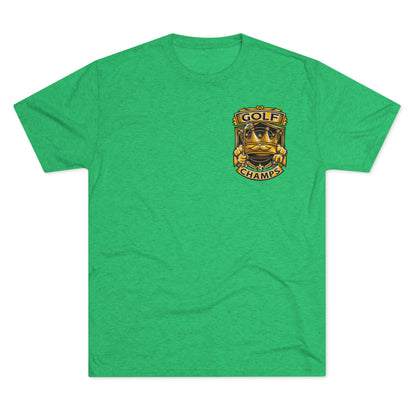GOLF CHAMPS (Small Logo)  - PREMIUM SOFT - Unisex Tri-Blend Crew Tee (Next Level 6010)