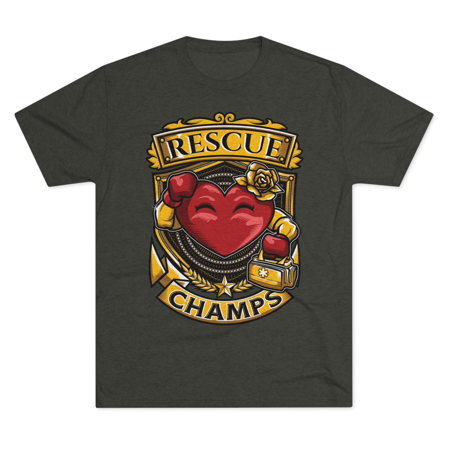 RESCUE CHAMPS  - PREMIUM SOFT - Unisex Tri-Blend Crew Tee (Next Level 6010)