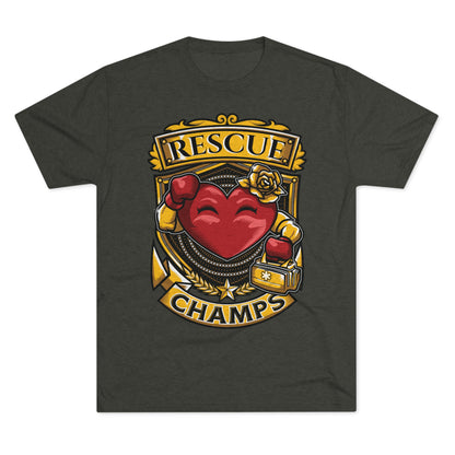 RESCUE CHAMPS  - PREMIUM SOFT - Unisex Tri-Blend Crew Tee (Next Level 6010)