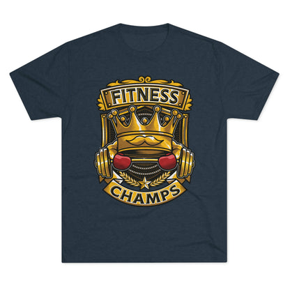 FITNESS CHAMPS - PREMIUM SOFT - Unisex Tri-Blend Crew Tee (Next Level 6010)