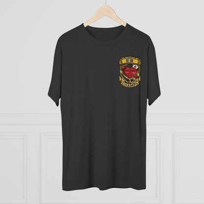 ER CHAMPS (Small Logo) - PREMIUM SOFT - Unisex Tri-Blend Crew Tee (Next Level 6010)