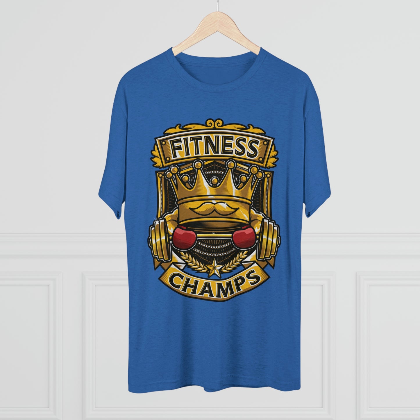 FITNESS CHAMPS - PREMIUM SOFT - Unisex Tri-Blend Crew Tee (Next Level 6010)