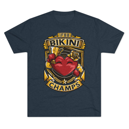 IFBB BIKINI CHAMPS  - PREMIUM SOFT - Unisex Tri-Blend Crew Tee (Next Level 6010)