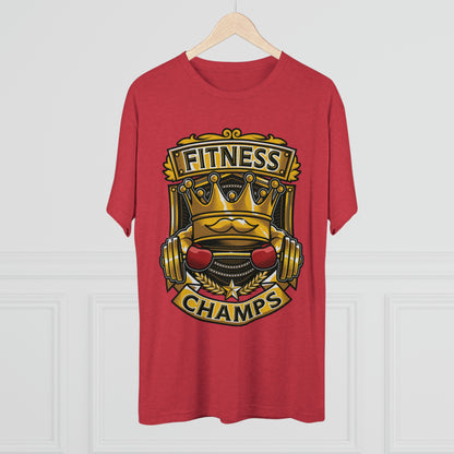 FITNESS CHAMPS - PREMIUM SOFT - Unisex Tri-Blend Crew Tee (Next Level 6010)