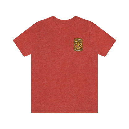 Mom Champs (Gold -Front & Back)! Unisex Jersey Short Sleeve Tee (Bella+Canvas)