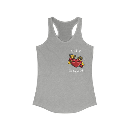 FLEX CHAMPS (Small Logo) - Women's Ideal Racerback Tank