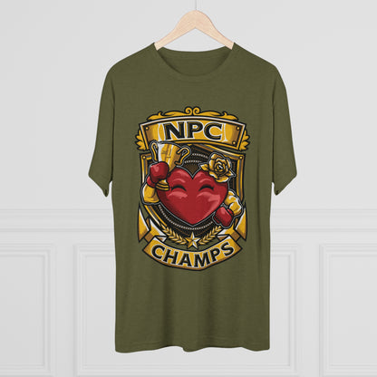 NPC CHAMPS  - PREMIUM SOFT - Unisex Tri-Blend Crew Tee (Next Level 6010)