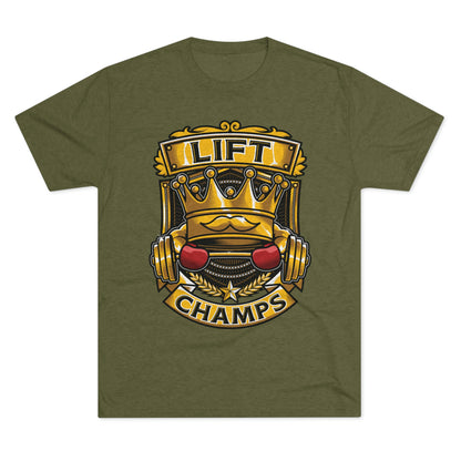 LIFT CHAMPS - PREMIUM SOFT - Unisex Tri-Blend Crew Tee (Next Level 6010)