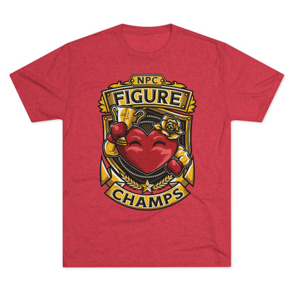 NPC FIGURE CHAMPS  - PREMIUM SOFT - Unisex Tri-Blend Crew Tee (Next Level 6010)