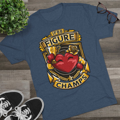 IFBB FIGURE CHAMPS  - PREMIUM SOFT - Unisex Tri-Blend Crew Tee (Next Level 6010)