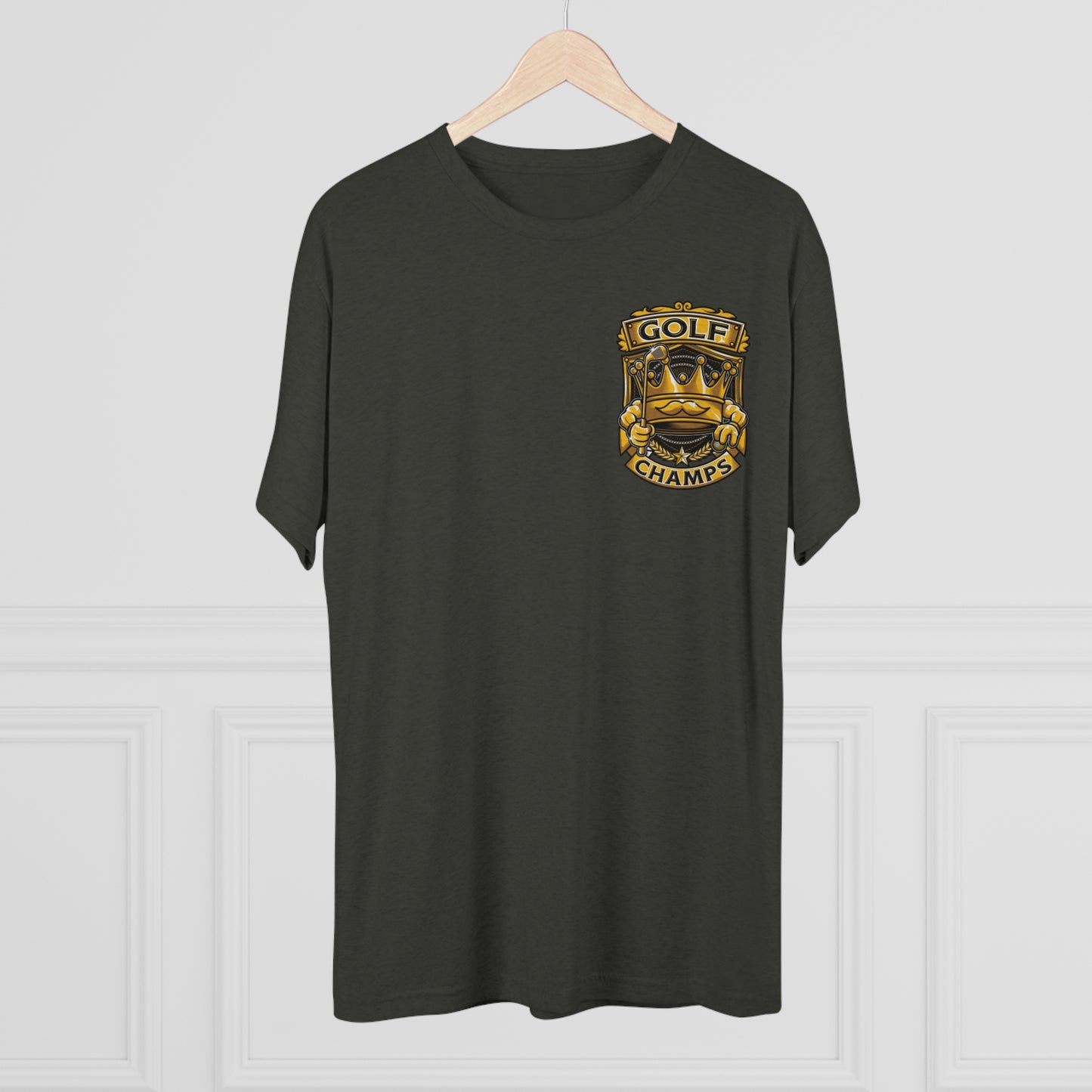 GOLF CHAMPS (Small Logo)  - PREMIUM SOFT - Unisex Tri-Blend Crew Tee (Next Level 6010)