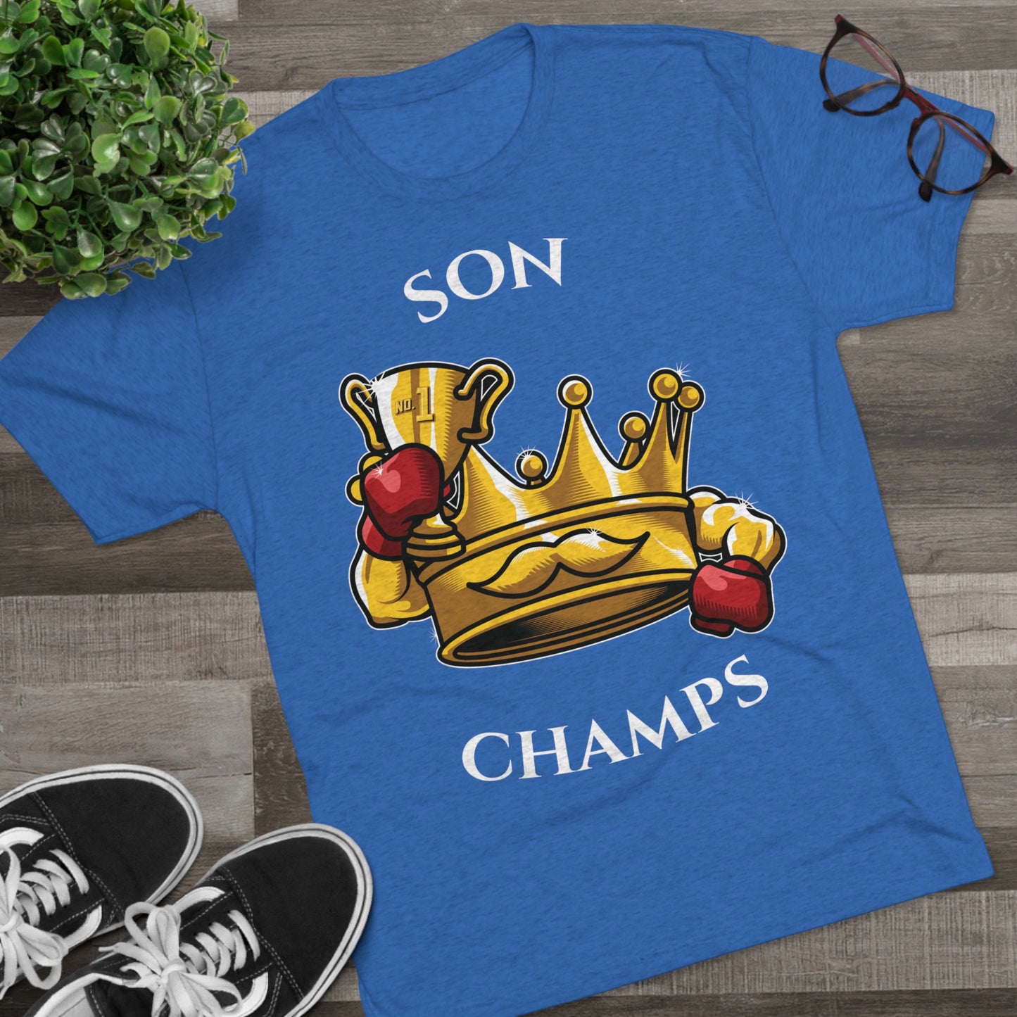 SON CHAMPS  - PREMIUM SOFT - Unisex Tri-Blend Crew Tee (Next Level 6010)