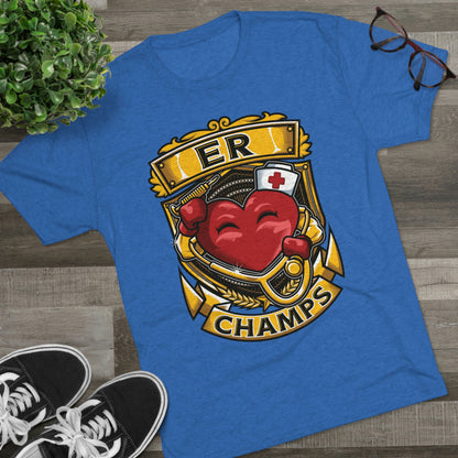 ER CHAMPS - PREMIUM SOFT - Unisex Tri-Blend Crew Tee (Next Level 6010)
