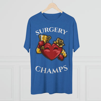 SURGERY CHAMPS (Alternate Logo)  - PREMIUM SOFT - Unisex Tri-Blend Crew Tee (Next Level 6010)