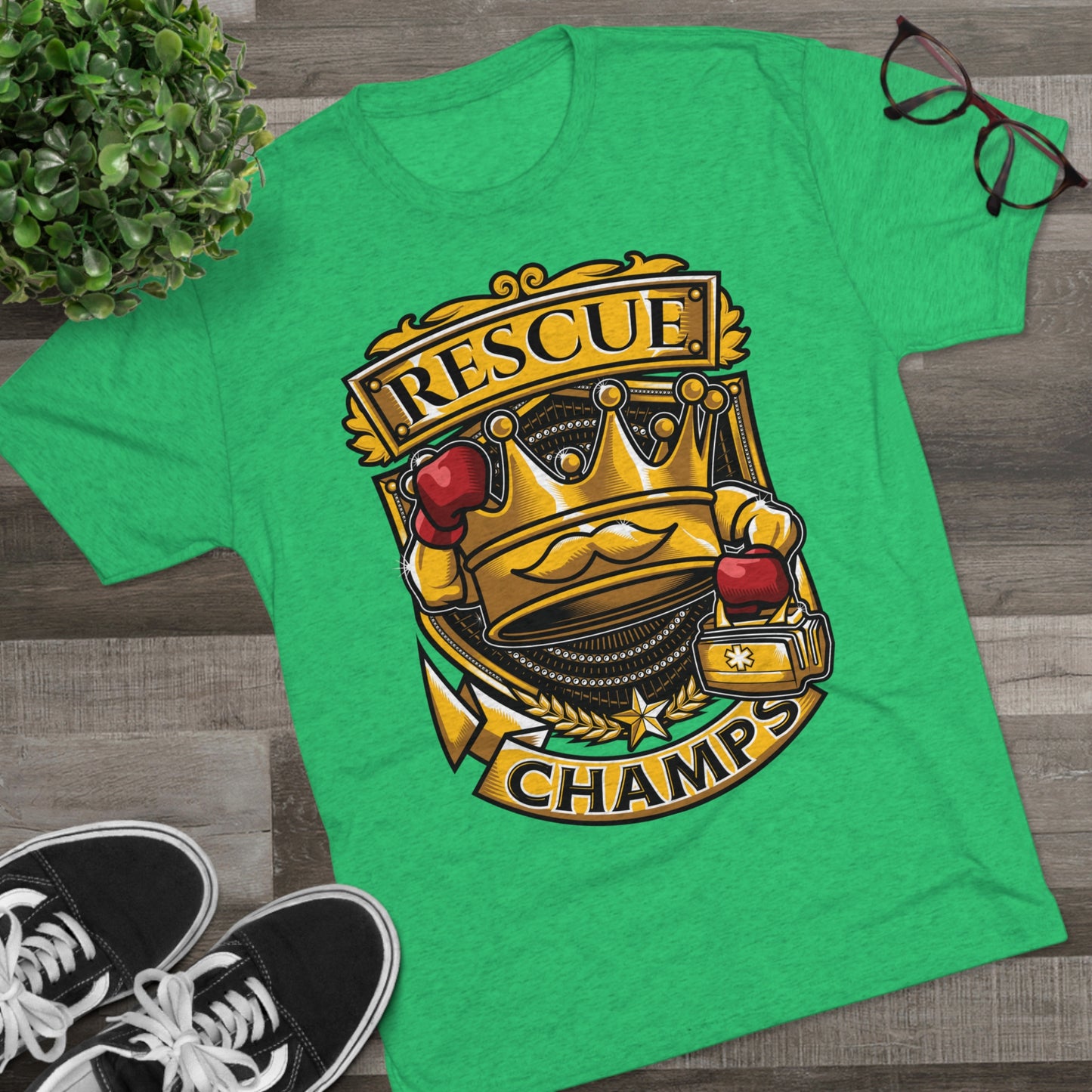 RESCUE CHAMPS  - PREMIUM SOFT - Unisex Tri-Blend Crew Tee (Next Level 6010)