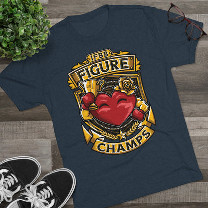 IFBB FIGURE CHAMPS  - PREMIUM SOFT - Unisex Tri-Blend Crew Tee (Next Level 6010)
