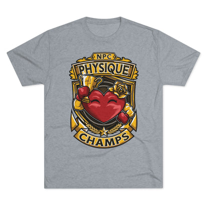 NPC PHYSIQUE CHAMPS  - PREMIUM SOFT - Unisex Tri-Blend Crew Tee (Next Level 6010)