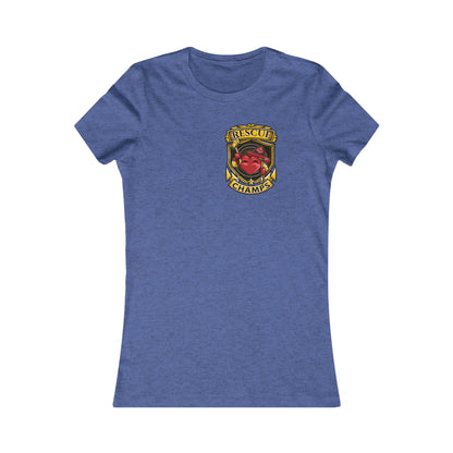RESCUE CHAMPS! (Small Front Logo) - Women's Favorite Tee (Bella+Canvas)
