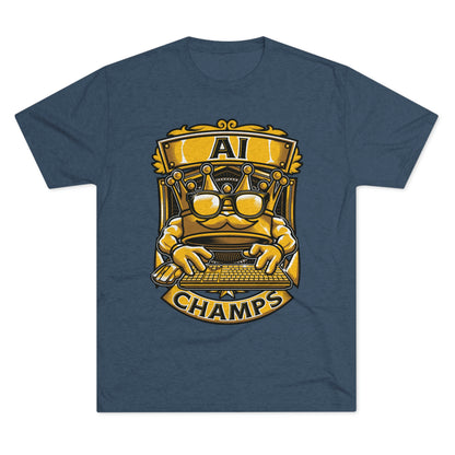 AI CHAMPS (Men) - PREMIUM SOFT - Unisex Tri-Blend Crew Tee (Next Level 6010)