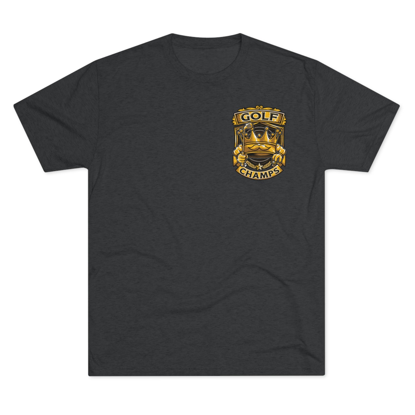 GOLF CHAMPS (Small Logo)  - PREMIUM SOFT - Unisex Tri-Blend Crew Tee (Next Level 6010)
