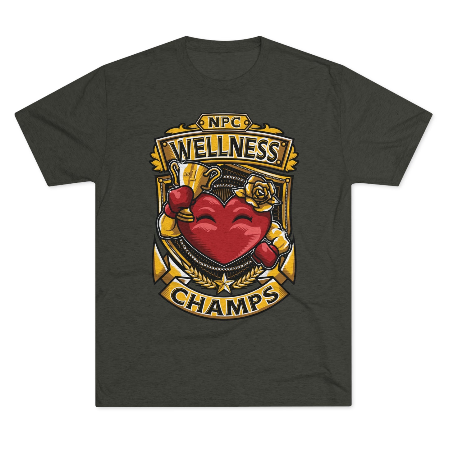 NPC WELLNESS CHAMPS  - PREMIUM SOFT - Unisex Tri-Blend Crew Tee (Next Level 6010)