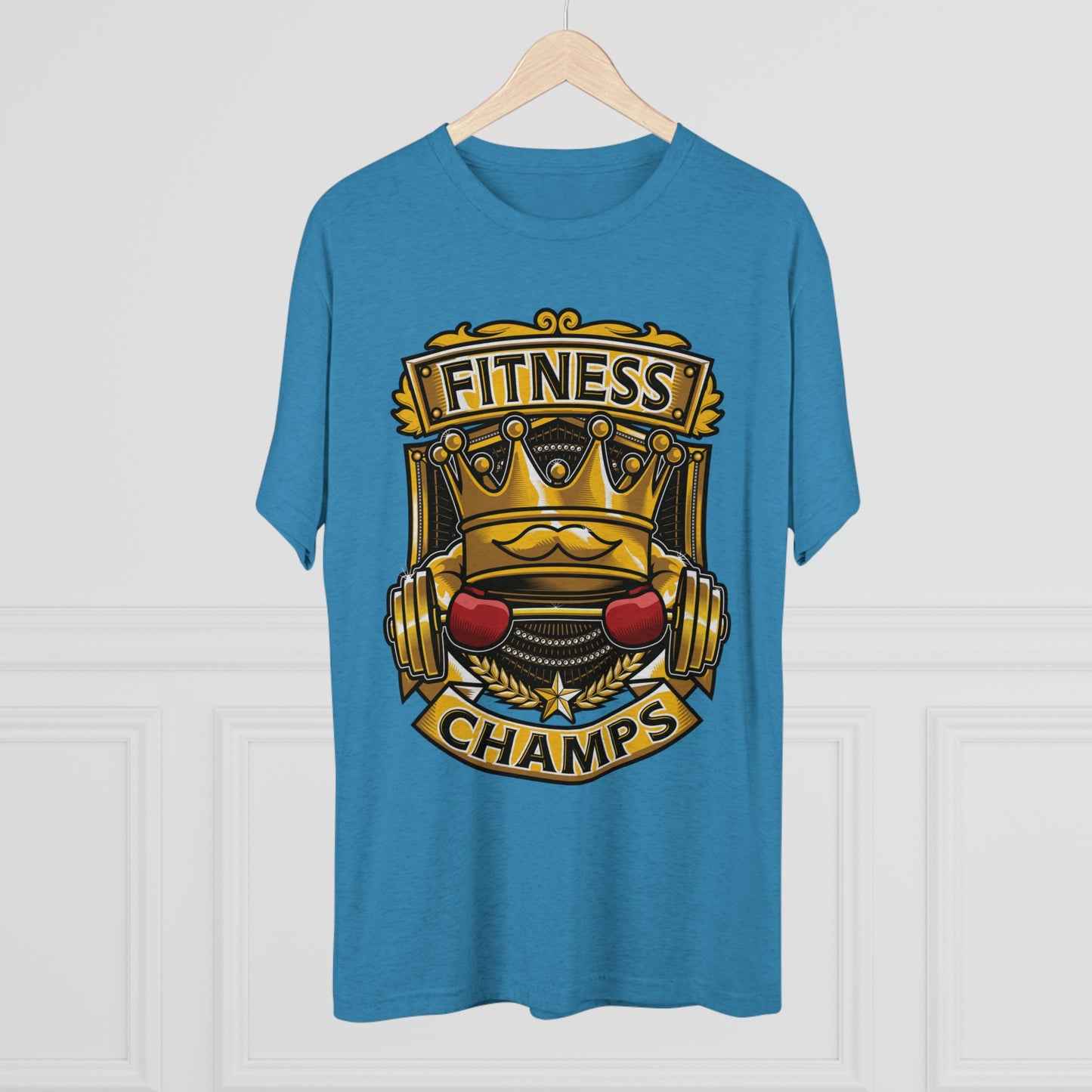 FITNESS CHAMPS - PREMIUM SOFT - Unisex Tri-Blend Crew Tee (Next Level 6010)