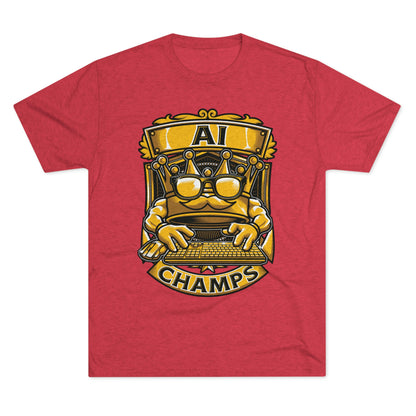 AI CHAMPS (Men) - PREMIUM SOFT - Unisex Tri-Blend Crew Tee (Next Level 6010)