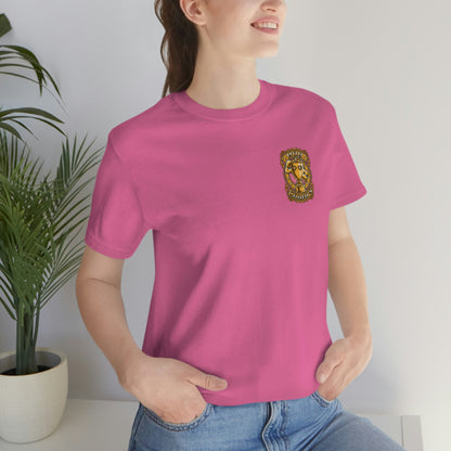Mom Champs (Gold -Front & Back)! Unisex Jersey Short Sleeve Tee (Bella+Canvas)