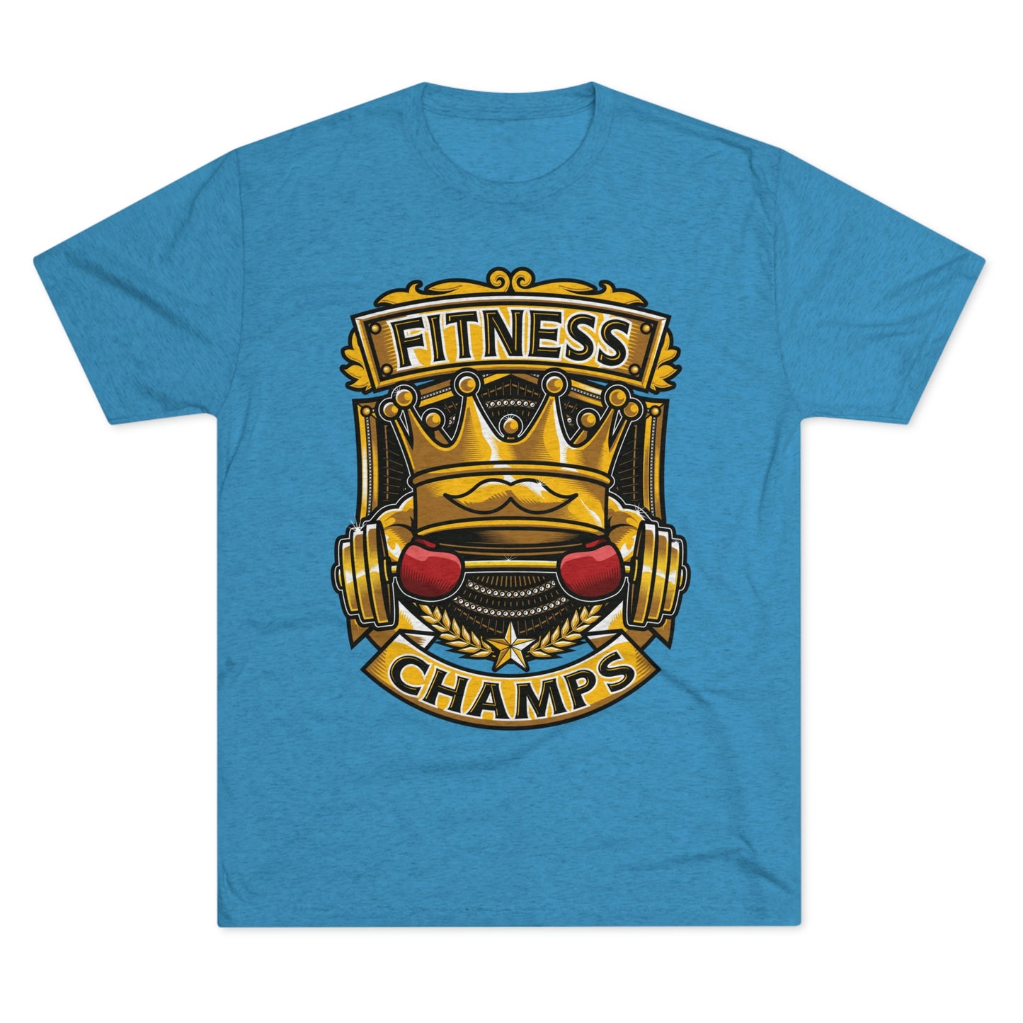FITNESS CHAMPS - PREMIUM SOFT - Unisex Tri-Blend Crew Tee (Next Level 6010)
