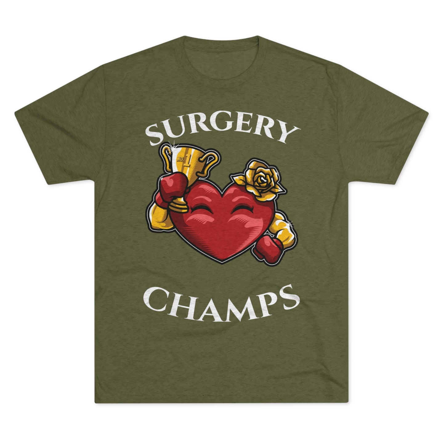 SURGERY CHAMPS (Alternate Logo)  - PREMIUM SOFT - Unisex Tri-Blend Crew Tee (Next Level 6010)