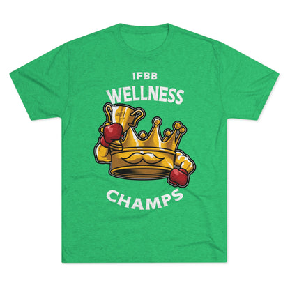 IFBB WELNESS CHAMPS (v2) - PREMIUM SOFT - Unisex Tri-Blend Crew Tee (Next Level 6010)
