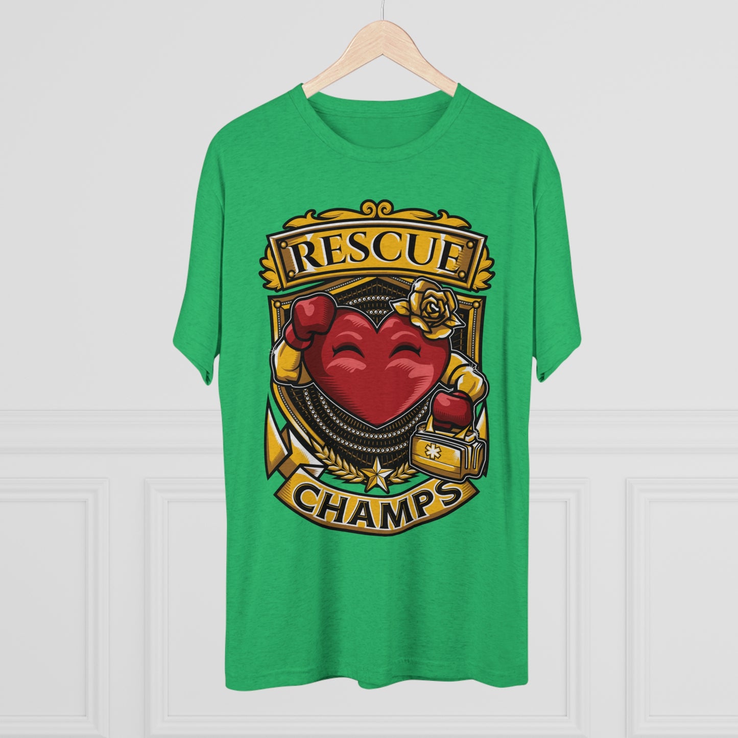 RESCUE CHAMPS  - PREMIUM SOFT - Unisex Tri-Blend Crew Tee (Next Level 6010)