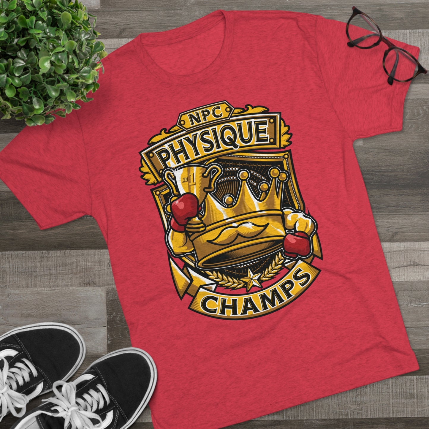 NPC PHYSIQUE CHAMPS  - PREMIUM SOFT - Unisex Tri-Blend Crew Tee (Next Level 6010)