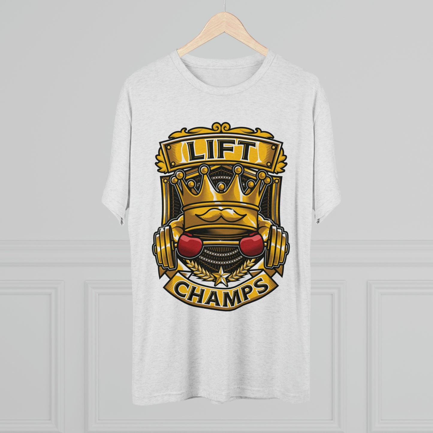 LIFT CHAMPS - PREMIUM SOFT - Unisex Tri-Blend Crew Tee (Next Level 6010)