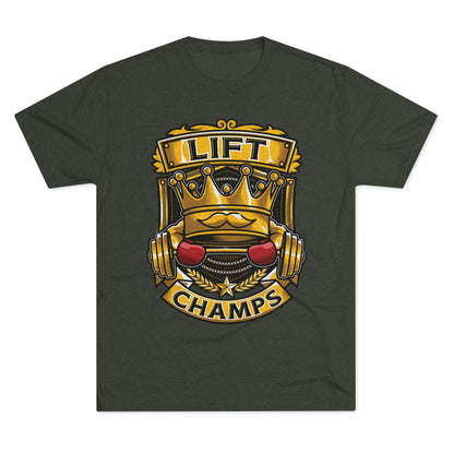 LIFT CHAMPS - PREMIUM SOFT - Unisex Tri-Blend Crew Tee (Next Level 6010)