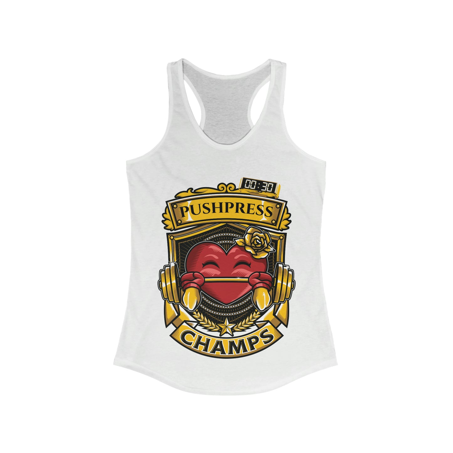 PUSHPRESS CHAMPS  - Women's Ideal Racerback Tank