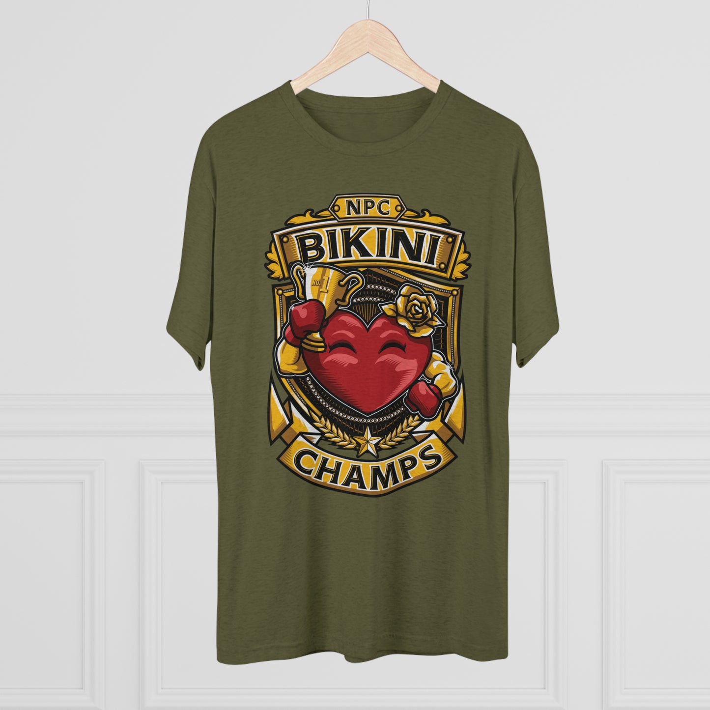 NPC BIKINI CHAMPS  - PREMIUM SOFT - Unisex Tri-Blend Crew Tee (Next Level 6010)