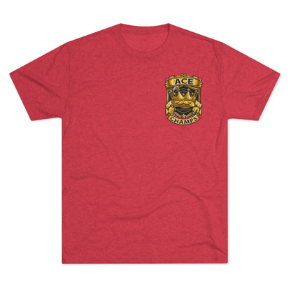 ACE CHAMPS (Small Logo) - PREMIUM SOFT - Unisex Tri-Blend Crew Tee (Next Level 6010)