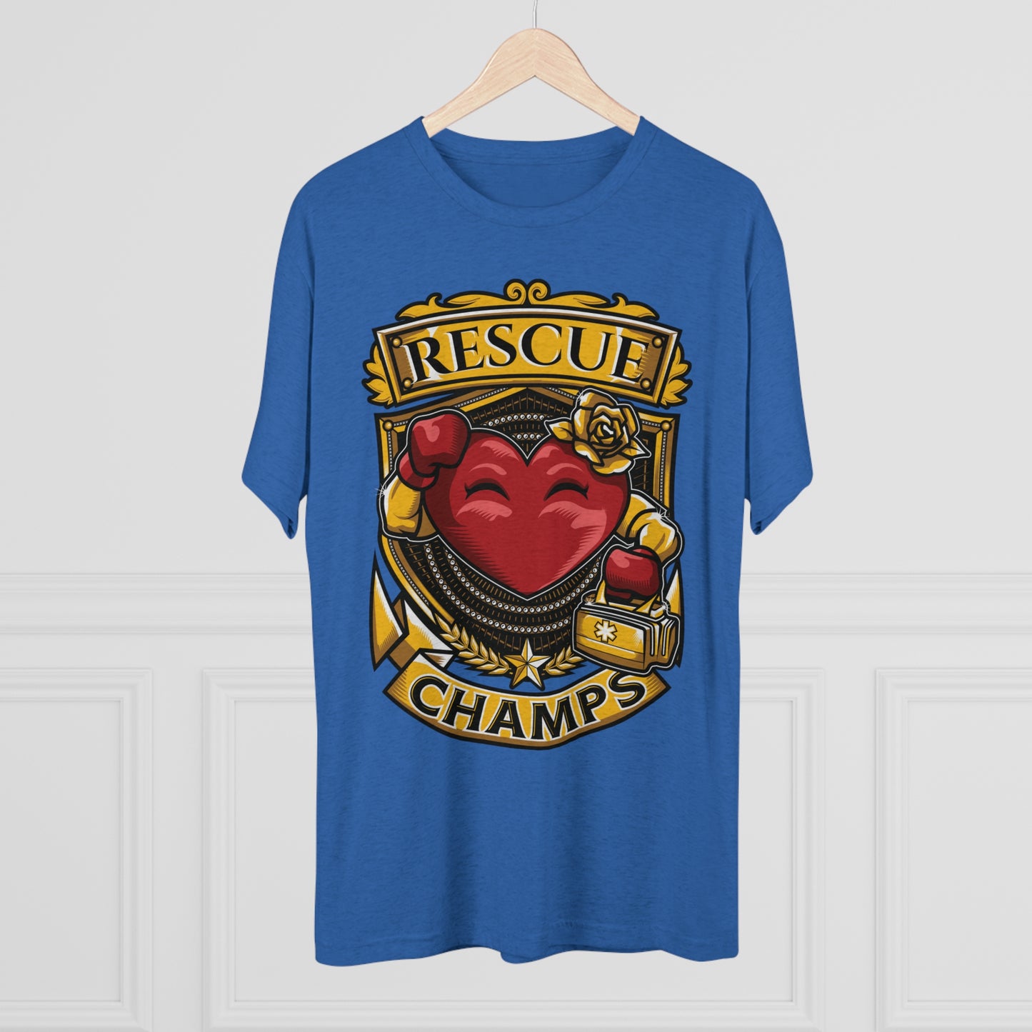 RESCUE CHAMPS  - PREMIUM SOFT - Unisex Tri-Blend Crew Tee (Next Level 6010)