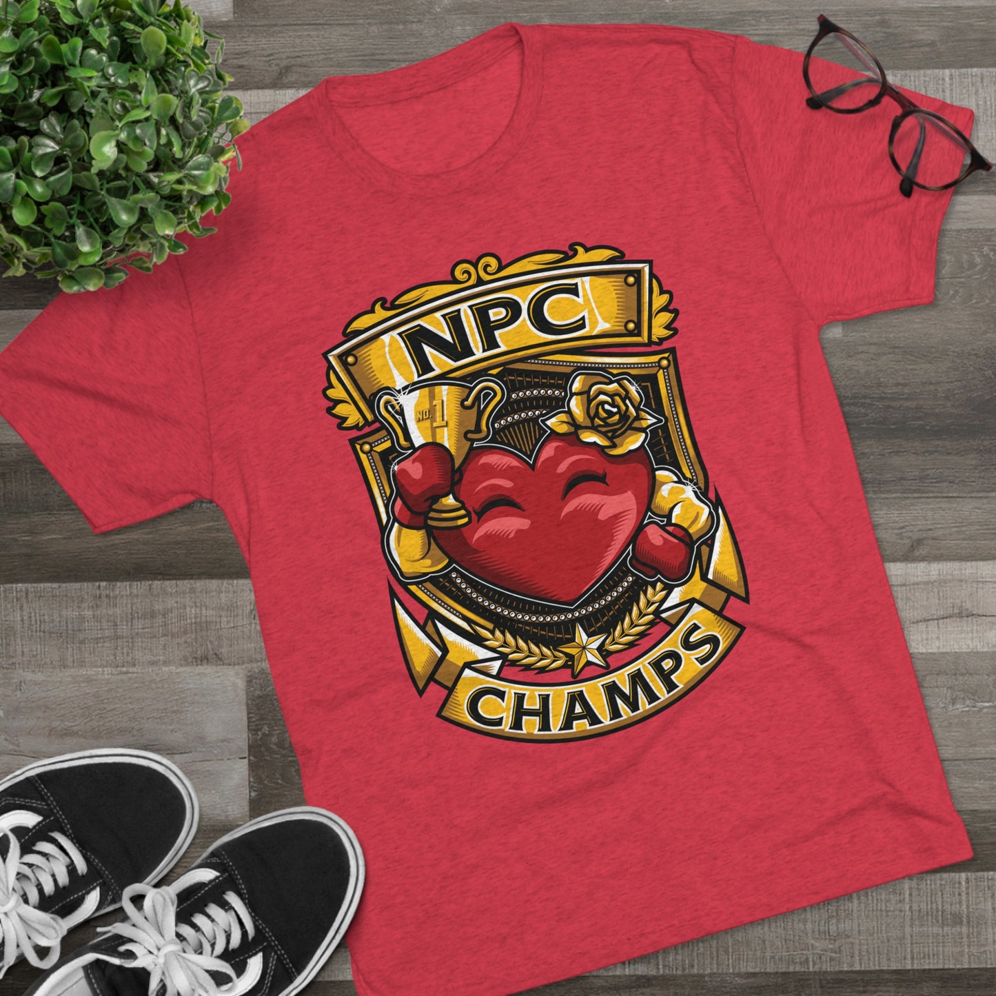 NPC CHAMPS  - PREMIUM SOFT - Unisex Tri-Blend Crew Tee (Next Level 6010)
