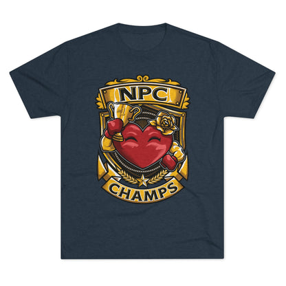 NPC CHAMPS  - PREMIUM SOFT - Unisex Tri-Blend Crew Tee (Next Level 6010)