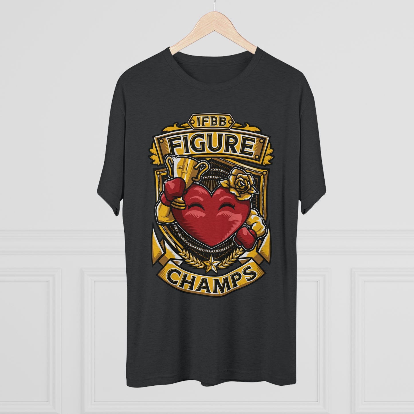 IFBB FIGURE CHAMPS  - PREMIUM SOFT - Unisex Tri-Blend Crew Tee (Next Level 6010)