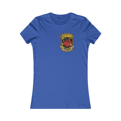 RESCUE CHAMPS! (Small Front Logo) - Women's Favorite Tee (Bella+Canvas)
