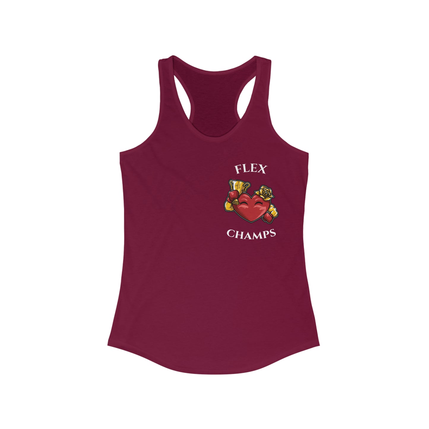 FLEX CHAMPS (Small Logo) - Women's Ideal Racerback Tank