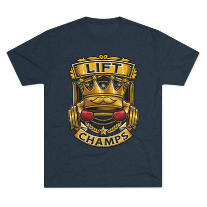 LIFT CHAMPS - PREMIUM SOFT - Unisex Tri-Blend Crew Tee (Next Level 6010)