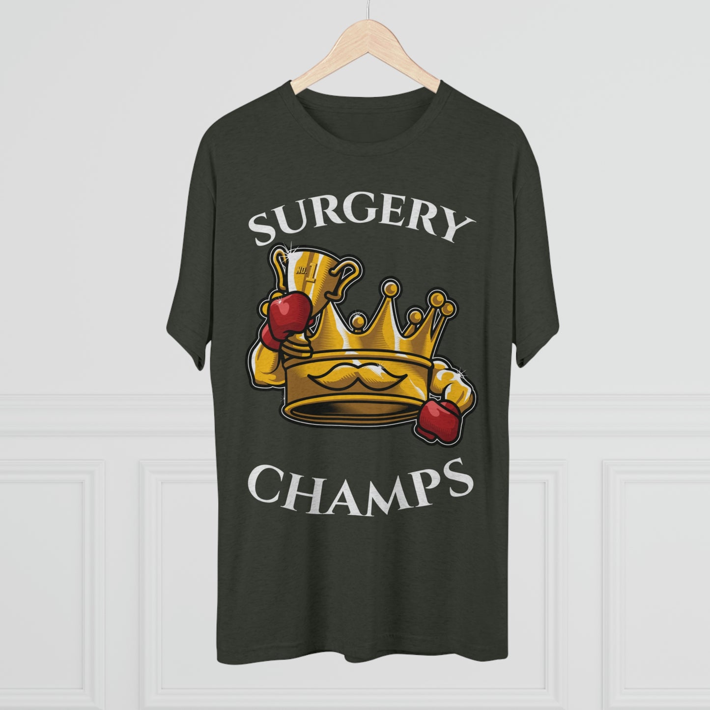 SURGERY CHAMPS (Alternate Logo) - PREMIUM SOFT - Unisex Tri-Blend Crew Tee (Next Level 6010)